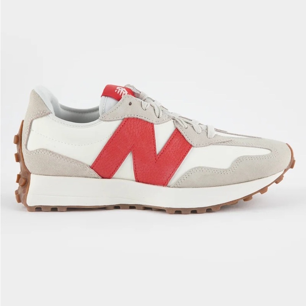 New Balance Red and White Sneakers